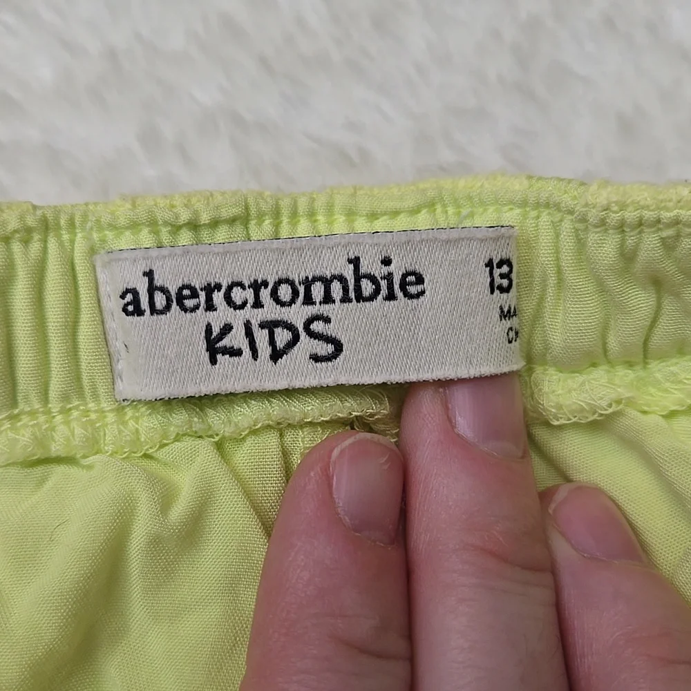 Abercrombie Kids Neon Green Shorts, Girls 13/14, Great Condition